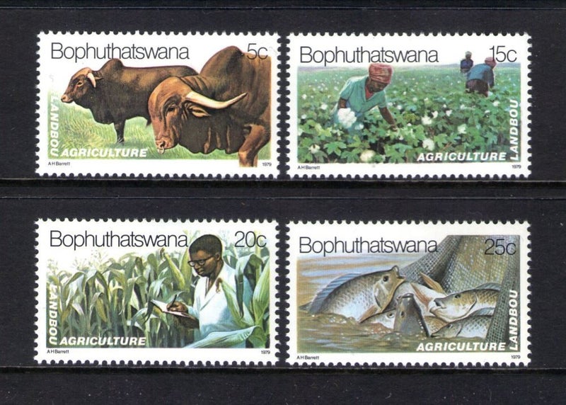 Bophuthatswana - 1979 Agriculture Set (4) - UHM - 51/4 Carousel 1