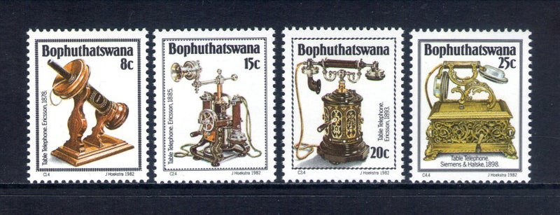 Bophuthatswana - 1982 Telephone II Set (4) - UHM - 92/5 Carousel 1