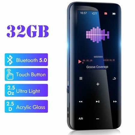 32GB Bluetooth Mp3 Player Portable Digital Music Player with FM Radio HD Speaker Carousel 1