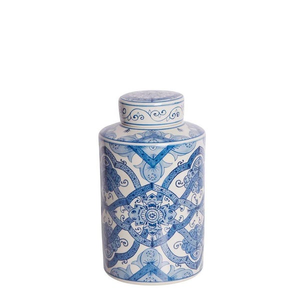 Ula Porcelain Lidded Jar - Tall Small Carousel 1