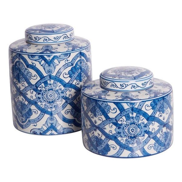 Ula Porcelain Lidded Jar - Tall Small Carousel 2
