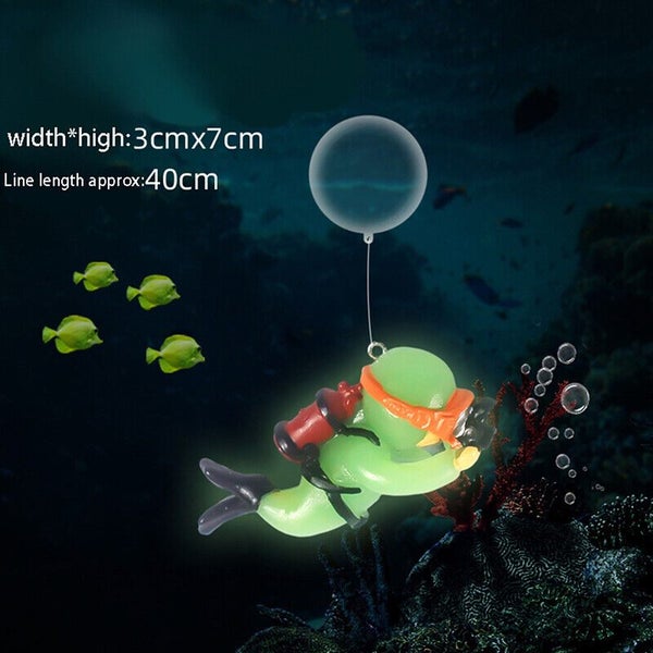Luminous Diver Micro Fish Tank Aquarium Ornament 2pack Carousel 6
