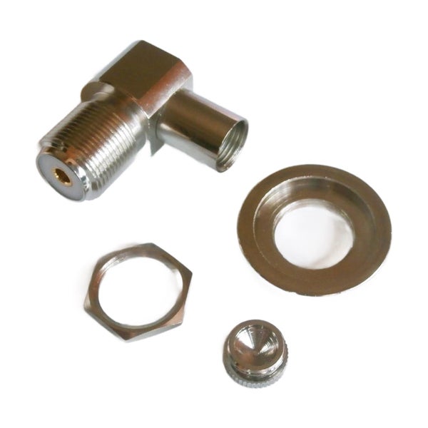 TECHOMAN SO239 Female Right Angle Antenna Base RG8 RG213 LMR400 Coaxial Cable Carousel 2