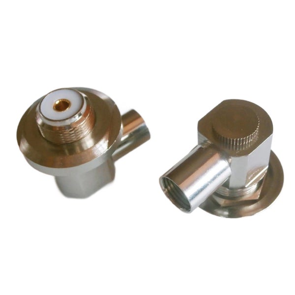 TECHOMAN SO239 Female Right Angle Antenna Base RG8 RG213 LMR400 Coaxial Cable Carousel 1