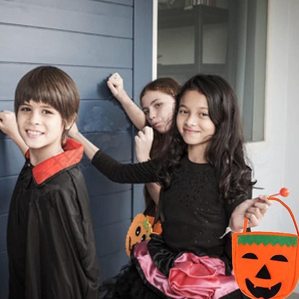 Halloween Pumpkin Candy Bags For Kids, Trick Or Treat Bags Non-woven Gift Bag Ho Carousel 5