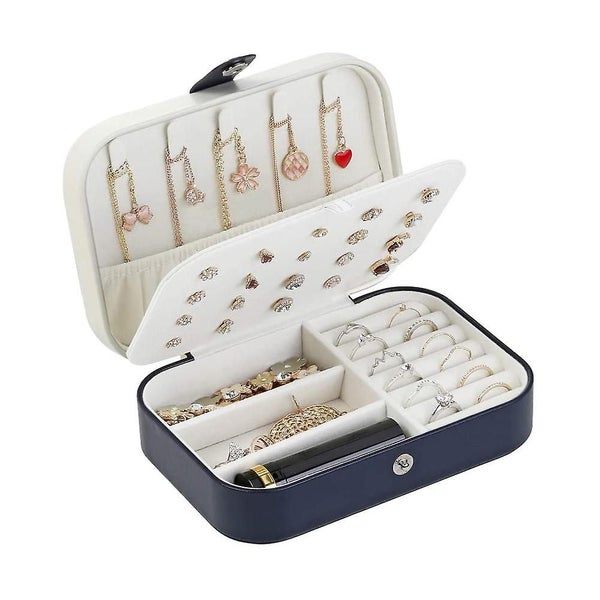 Bran Jewelry Box Women Pu Leather Jewelry Storage Travel Jewelry Case Small Jewe Carousel 2