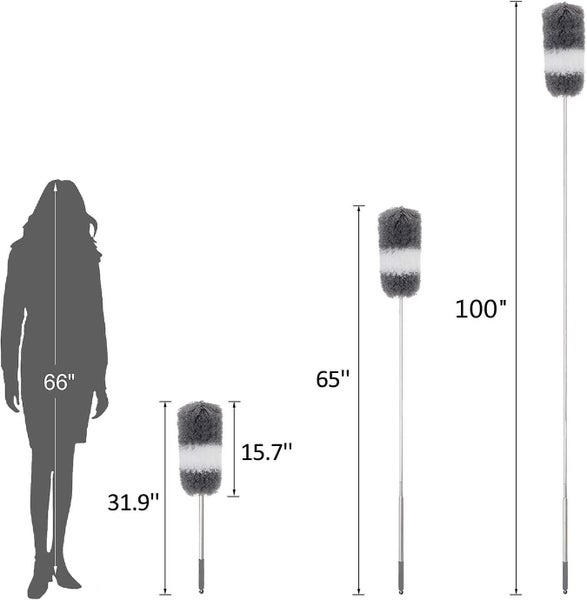 Telescopic Microfiber Duster, Extra Long, Extendable Up To 254 Cm In Length, Scr Carousel 3