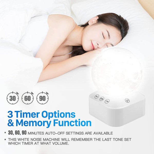 Bran White Noise Machine, Sleep Sound Therapy With 10 Relaxing Sounds, Portable Carousel 2