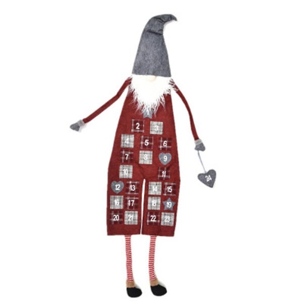 Bran Christmas Advent Calendar Wall Hanging Santa Felt Advent Calendar With 24 D Carousel 1