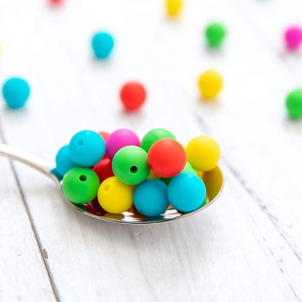 Silicone Teething Beads 12mm(0.47inch) Stylish & Natural Diy Necklace Bpa-free C Carousel 5