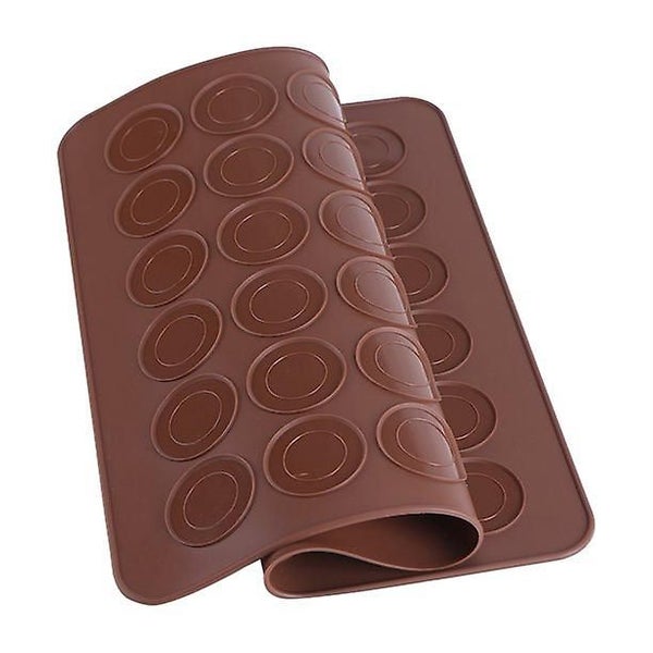 Silicone Bakeware Mat,48 Cavities Silicone Mold Sheet Mat Macaroon Cookies Pastr Carousel 5