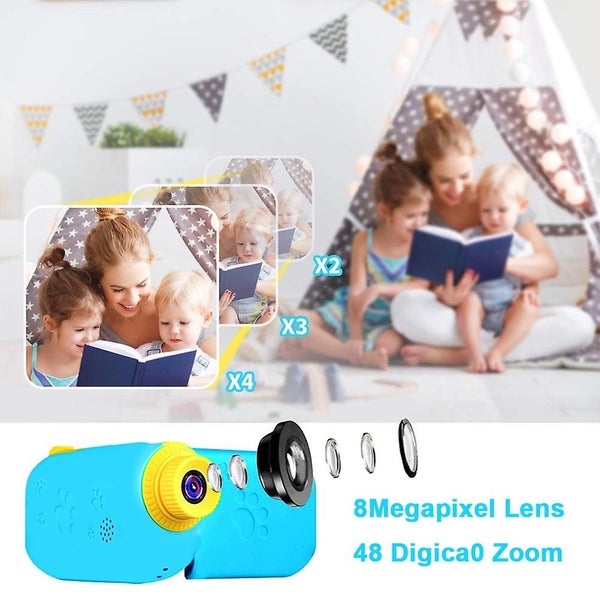 Bran Children Digital Video Camera Toys For Young Girls 2 Inch Ips Screen Camera Carousel 4