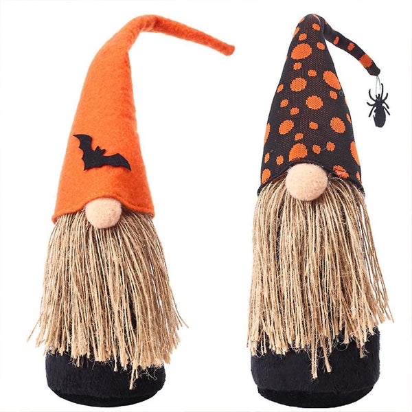 Halloween Dwarf Bat Spider Faceless Old Man Doll Decoration Carousel 1