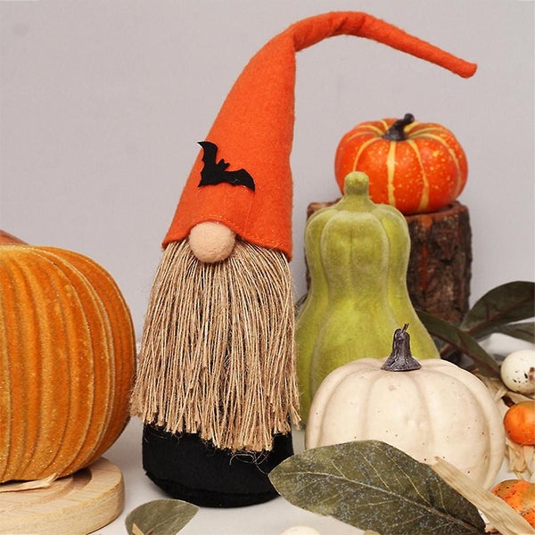 Halloween Dwarf Bat Spider Faceless Old Man Doll Decoration Carousel 5