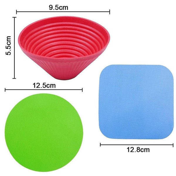 Multi-purpose Lid Openers, Set Of 3gripper Pads Round Kitchen Coasters Multi-pur Carousel 2