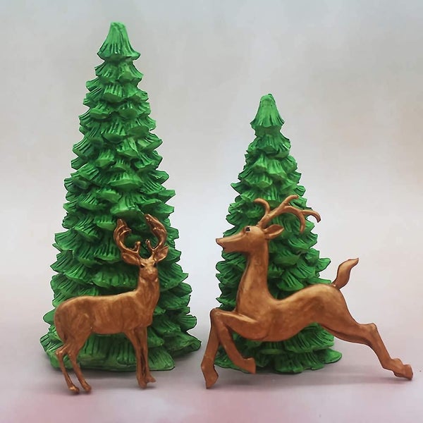 Bran Form Silicone Shape Christmas Tree 3d Candle Soap Shape Chocolate Cake Swee Carousel 2