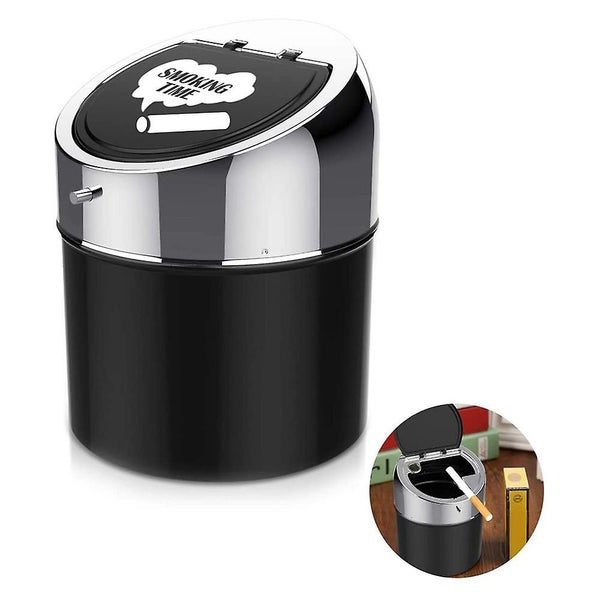 Bran Ashculator Stainless Steel With Lid, Windproof Table Bag Cup For Cigarettes Carousel 1