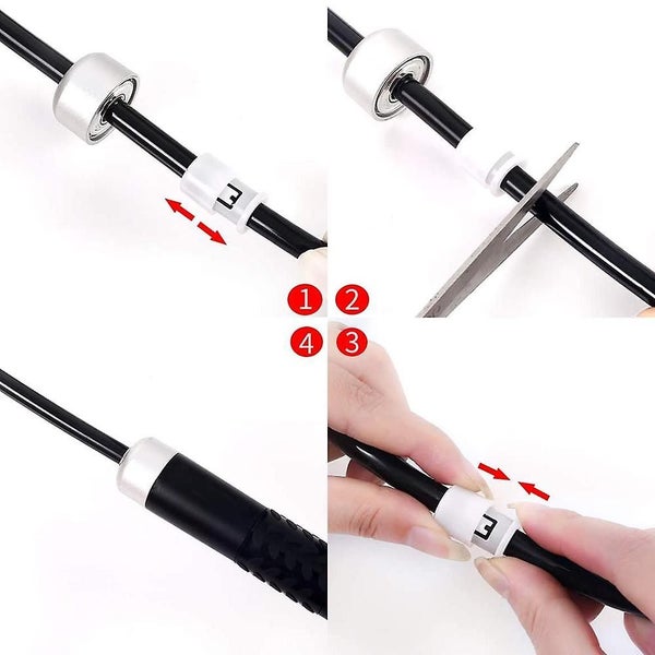 Weighted Jump Rope, Aluminum Handle Adjustable And Ball Bearing For Workout Fitn Carousel 5