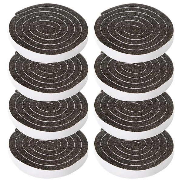 8 Pcs Adhesive Foam Weather Stripping , Thick Window Air Conditioner Sealer Open Carousel 1