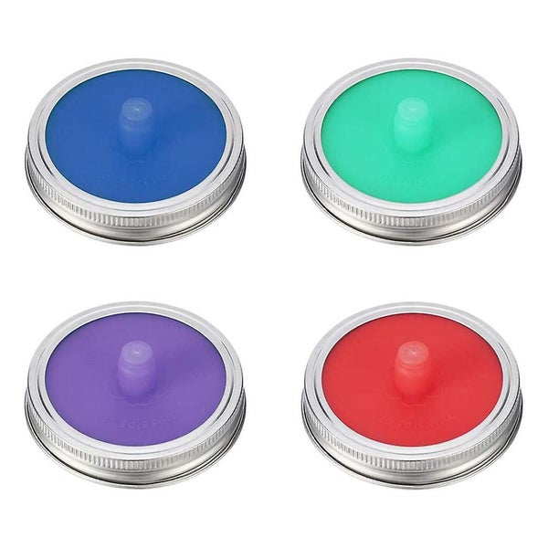 Bran Silicone Jar Lid, Waterless Airlock Proofing Lid For Wide Neck Jars, Food Q Carousel 2
