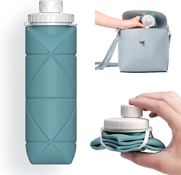 Bran Special Made Collapsible Water Bottles 2 Pack Bpa Free Siliconce Leak-proof Carousel 1