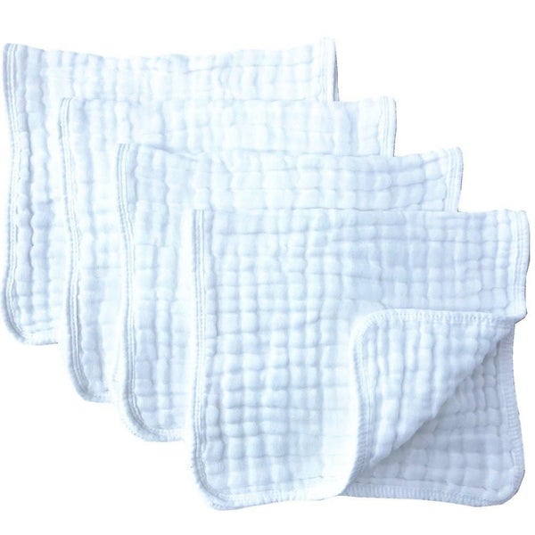 Muslin Burp Cloths 4 Pack Large 100% Cotton 6 Layers Extra Absorbent And Soft 3 Carousel 1