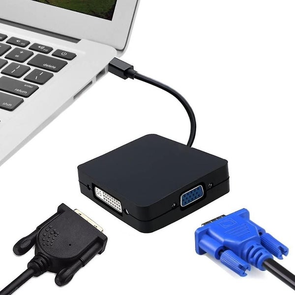 Bran Multifunction Thunderbolt Mini Displayport On Hdmi, Dvi, Vga, 3-in-1, Tv, A Carousel 1