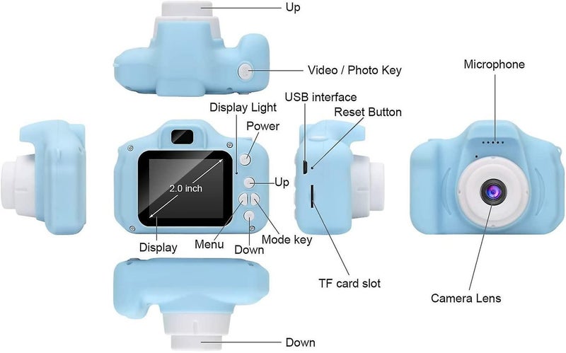 Bran Children Camera, Mini Rechargeable Children Digital Camera Shockproof Video Carousel 5