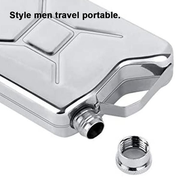 Hip Flask For Liquor, 5oz Stainless Steel Small Portable Jerry Can Shape Alcohol64588835876226112
