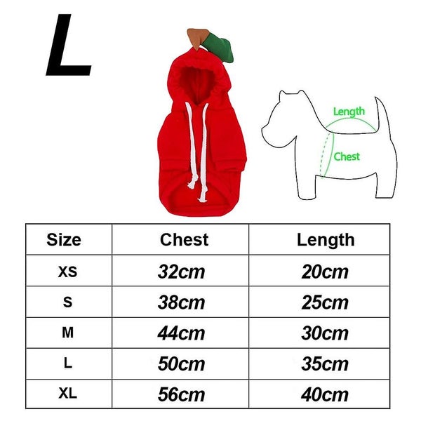 Pet Clothes Dogs Hoodie Sweatshirt - Fruit Shape Cold Weather Clothes Costume Ou Carousel 2
