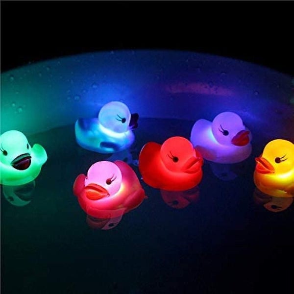 Bran Classic Rubber Duck Bath Toy Led Water Sensor Luminous Duck Floating In Wat Carousel 2