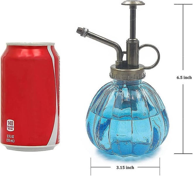 Bran Light Green Glass Spraying Plants, 16 Cm High Vintage -style Plant Fogger W Carousel 2