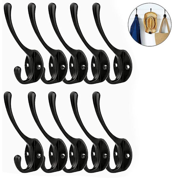 Bran Vintage Clothes Hook 10 Pieces Of Wall Hooks Towel Hook Metal Hat Hook Coat Carousel 2