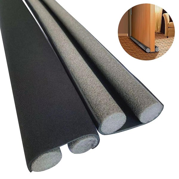 Bran Twin Door Draft Stopper, Under Door Bottom Seal Strip Noise Blocker For Doo Carousel 1