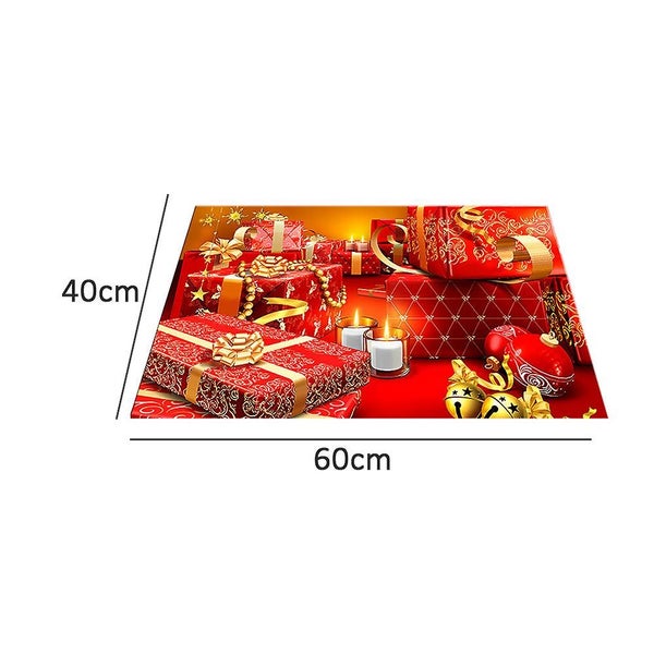 Christmas Decorative Doormatoutdoor front Door bathroom Entrance Mats Rugs Carp Carousel 2