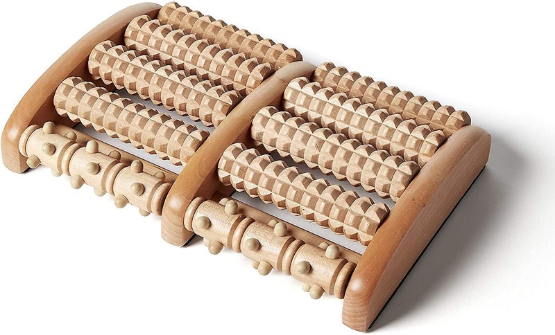 Bran Acupressure Foot Pain Relief Multi-roller - Wooden Dual Foot Roller - Relie Carousel 1