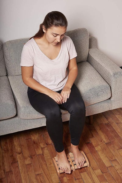 Bran Acupressure Foot Pain Relief Multi-roller - Wooden Dual Foot Roller - Relie Carousel 5