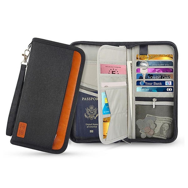 Bran Travel Wallet Rfid Blocking Document Organizer Bag, Family Passport Holder Carousel 2