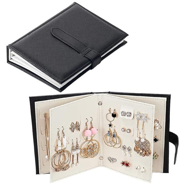 Bran Earring Organizer Book Design Earring Holder Travel Hinged Ear Studs For Bo Carousel 2