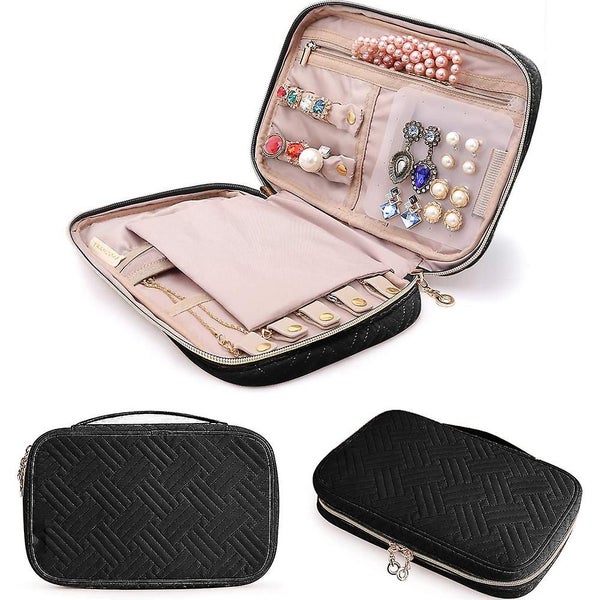 Bran Travel Jewelry Organizer Case Portable Jewelry Storage Bag For Necklaces, E Carousel 1