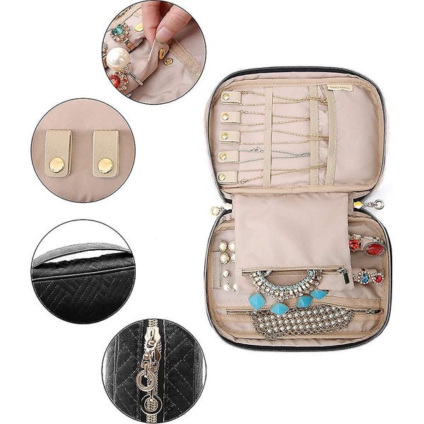 Bran Travel Jewelry Organizer Case Portable Jewelry Storage Bag For Necklaces, E Carousel 5