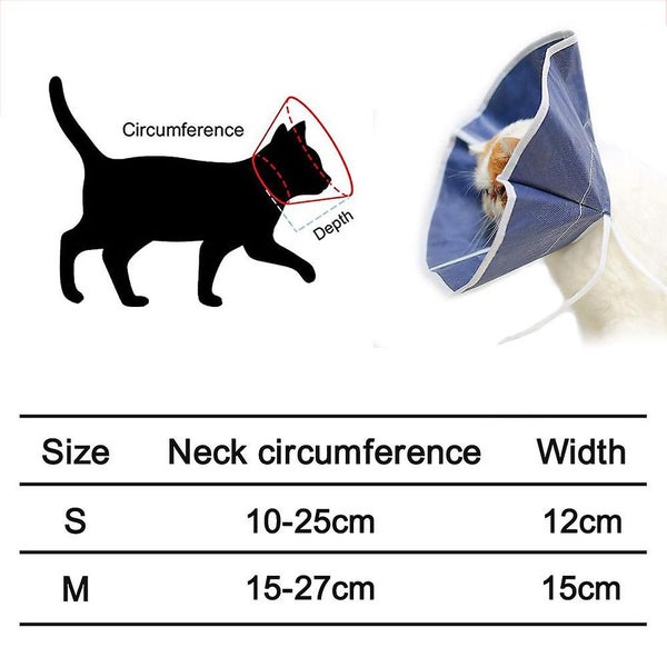 Bran Soft Cat Recovery Collar, Cat Cone Collar, Nonwoven Fabric Elizabeth Collar Carousel 5