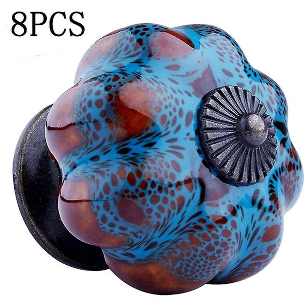 Bran Knob For Cabinet, Furniture Knob Drawer, Made Of Ceramic, 8 Pieces Handles Carousel 2