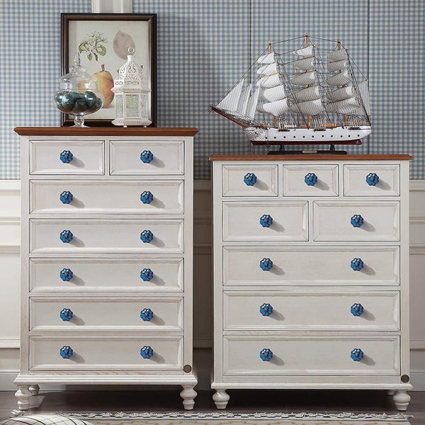 Bran Knob For Cabinet, Furniture Knob Drawer, Made Of Ceramic, 8 Pieces Handles Carousel 5