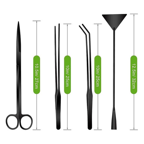 Bran Aquatic Plant Tweezers Scissor Spatula Tool Aquarium Scrapers 4 In 1 Stainl Carousel 5