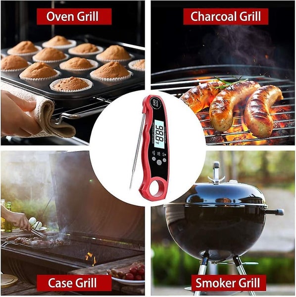 Bran Oven Safe Leave In Meat Thermometer Instant Read, 2 In 1 Dual Probe Food Th Carousel 2