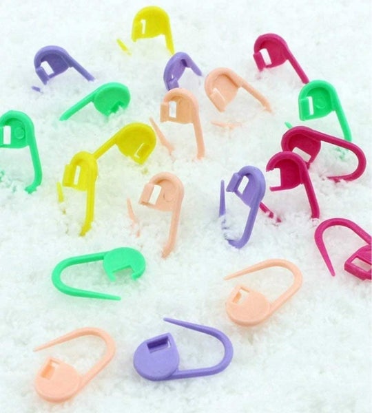 Bran Mix Color Knitting Stitch Counter Crochet Locking Stitch Markers Stitch Nee Carousel 2