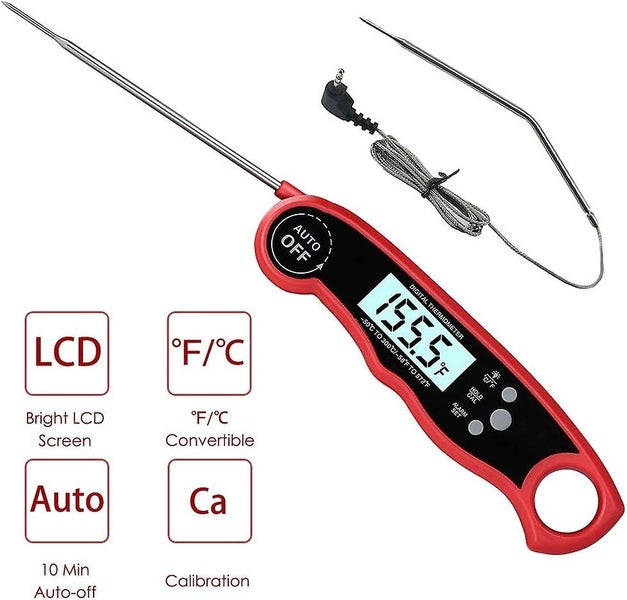Bran Oven Safe Leave In Meat Thermometer Instant Read, 2 In 1 Dual Probe Food Th Carousel 4