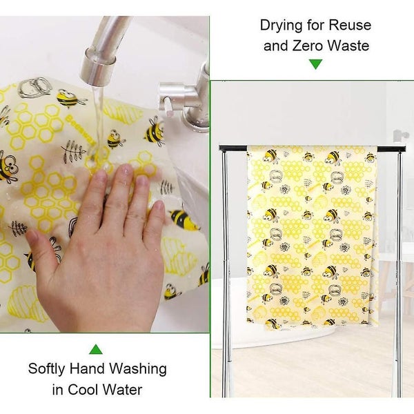 Bran Beeswax Food Wrap Roll (100x33cm) Reusable Beeswax Wrap And Eco-friendly Be Carousel 5