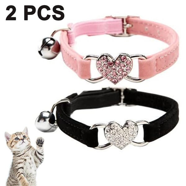 Bran Cat Collar With Safety Belt And Bell 24-30cm, Gift For Valentine's Day Carousel 1